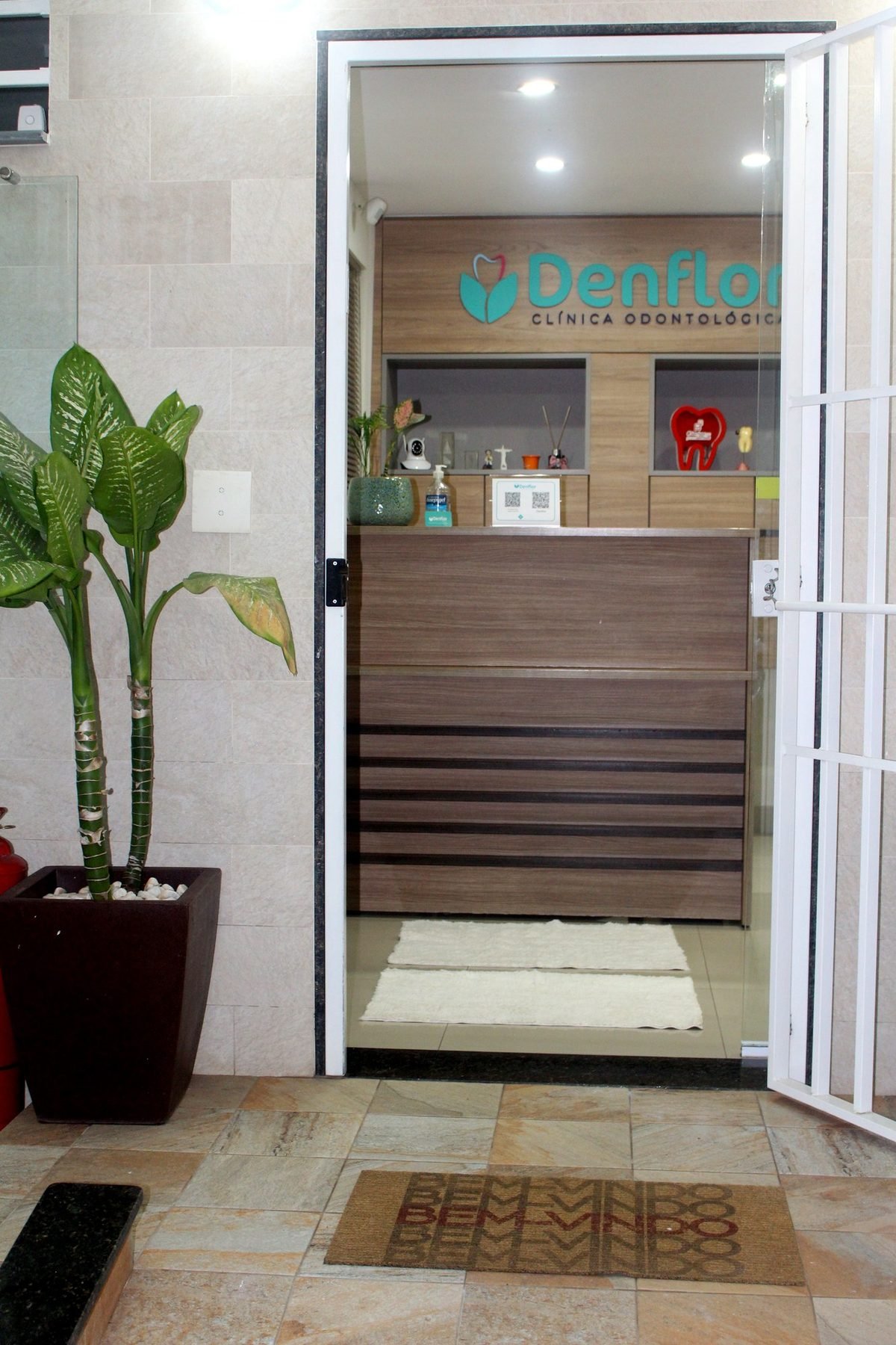 Hall de entrada da clínica Denflor